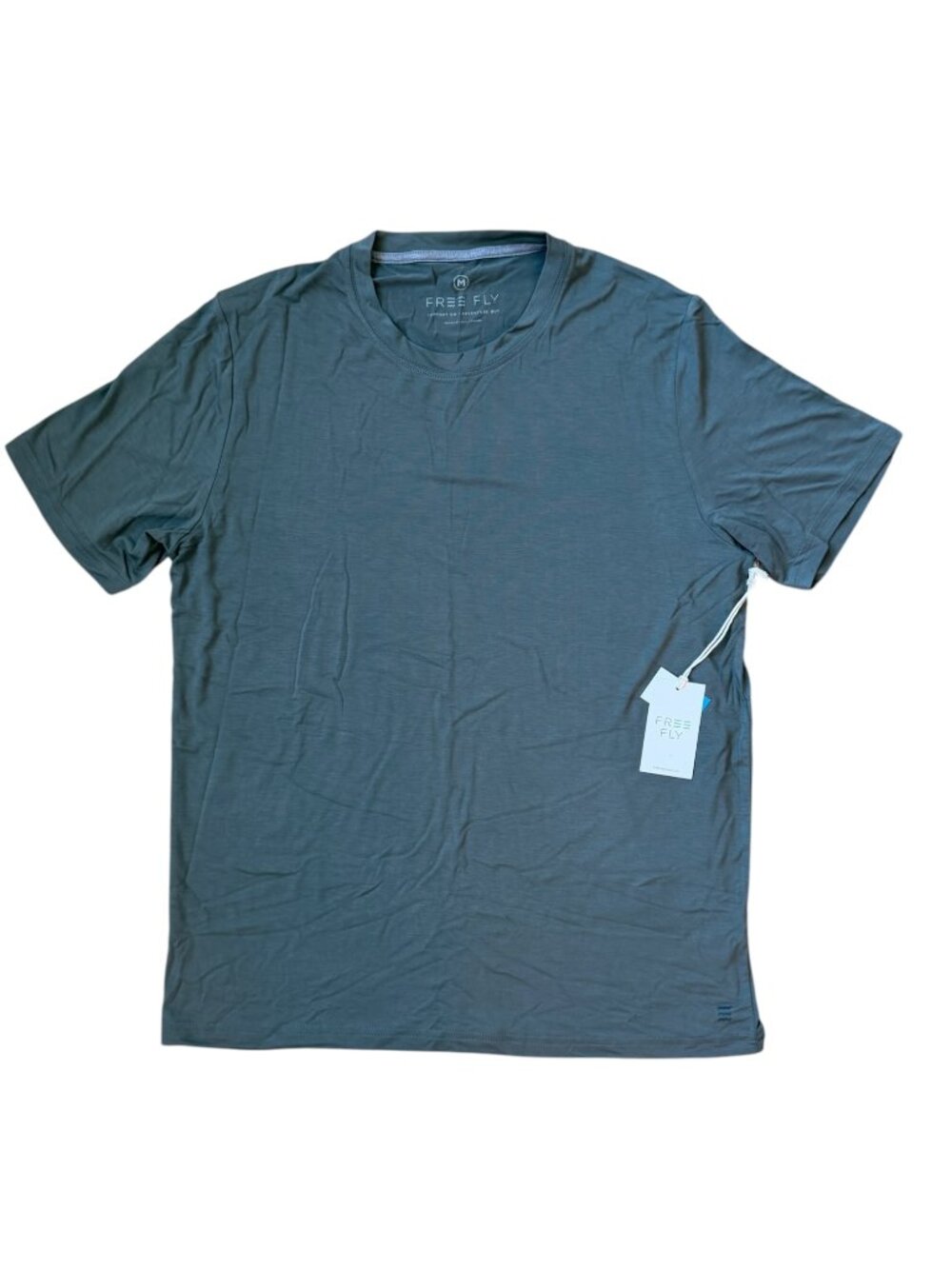 NWT Free Fly Mens Bamboo Motion Tee Fatigue Green UPF 50+ Medium